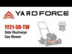 Yard Force 21" Side Discharge Push Gas Lawn Mower | Briggs & Stratton 125cc Engine, 3-Height Adjust, Foldable Handle, 21" Steel Deck - Image 3