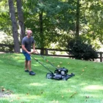 Yard Force 21" 125cc Gas Push Mower - Briggs & Stratton E450 Walk Behind Lawn Mower - 22" Steel Deck 2-in-1 Mulch - Image 3