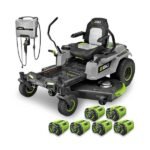 EGO 52" Z6 Zero Turn Riding Lawn Mower – 27 HP Equivalent, 3.0 Acres per Charge, Tri-Blade, 8 MPH, 10-Gauge Deck