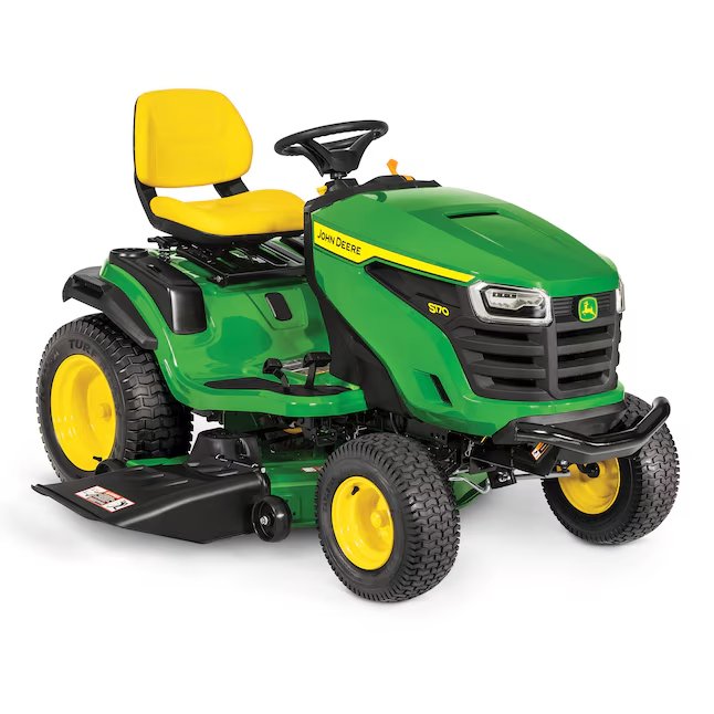 John Deere S170 Lawn Tractor - 48 Deck 24 HP V-Twin Riding Mower - 100 Series Premium with Easy Change Oil System (1) John Deere S170 Lawn Tractor - 48" Deck 24 HP V-Twin Riding Mower - 100 Series Premium with Easy Change Oil System - Image 1
