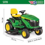 John Deere S170 Lawn Tractor - 48" Deck 24 HP V-Twin Riding Mower - 100 Series Premium with Easy Change Oil System - Image 3
