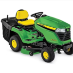 John Deere X350R Lawn Tractor – 21.5 HP iTorque V-Twin, 42-Inch Accel Deep Deck, Built-In Rear Bagger, High-Dump