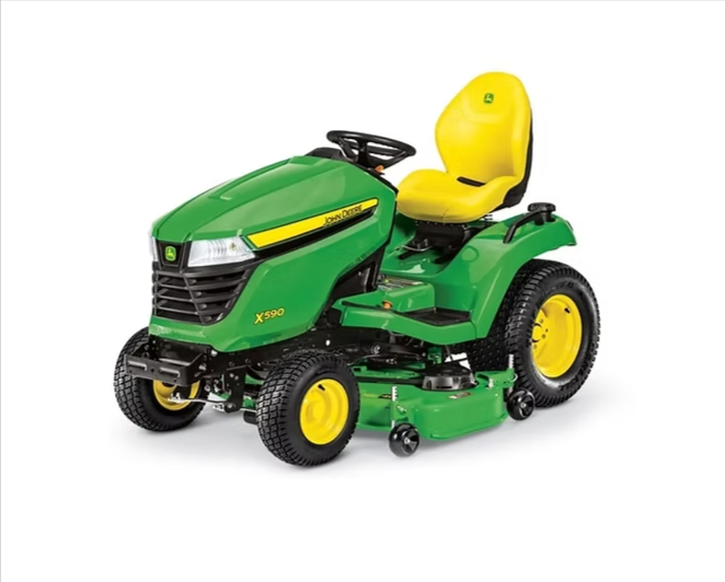 John-Deere-X590-Lawn-Tractor-48-in-Deck-Greentools-Pro-06-05-2026_12_58_AM John Deere X590 Lawn Tractor 48-in. Deck - 25.5 HP iTorque V-Twin Flagship, K72 Hydrostatic - Image 1