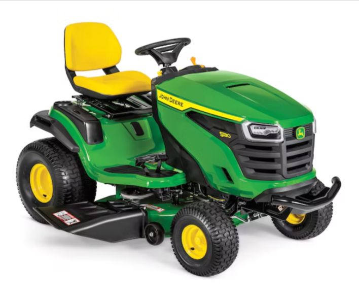 lawn mowers 360 product image new John Deere S130 Lawn Tractor – 42" Edge Deck, 22 HP V-Twin, Hydrostatic Riding Mower with Mulch/Bag/Tow Compatibility - Image 1